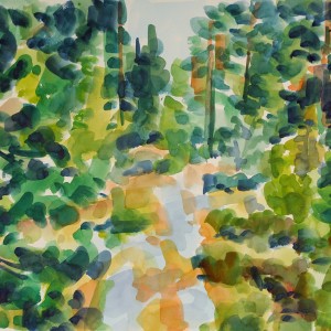 Christoph Leuthold Landschaft, Bilder, Gemälde, Malerei in Acryl und Aquarell: Yttre Bodane, Schweden Yttre Bodane, 2014
Aquarell auf Papier
64 x 50 cm