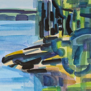 Christoph Leuthold Landschaft, Bilder, Gemälde, Malerei in Acryl und Aquarell: Dalsland, Schweden Dalsland, Schweden

Seebad, Dals-Ed, 2014
Aquarell auf Papier
64 x 50 cm