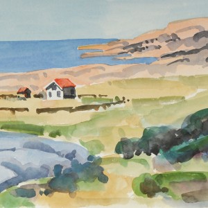 Christoph Leuthold Landschaft, Bilder, Gemälde, Malerei in Acryl und Aquarell: Bohuslän / Jönköpingslän, Schweden Grosshamn II, Schweden, 2014
Aquarell auf Papier
64 x 50 cm