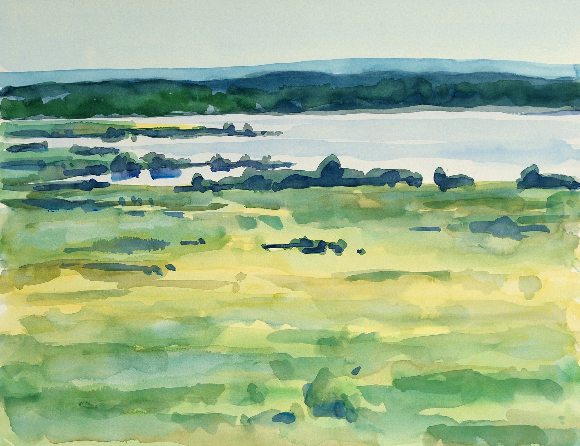 Christoph Leuthold Landschaft, Bilder, Gemälde, Malerei in Acryl und Aquarell: Bohuslän / Jönköpingslän, Schweden Langen, Schweden, 2015
Aquarell auf Papier
64 x 50 cm